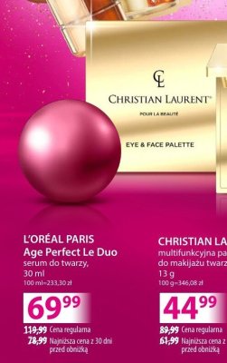Serum do twarzy L'ORÉAL PARIS Age Perfect Le Duo promocja w Hebe
