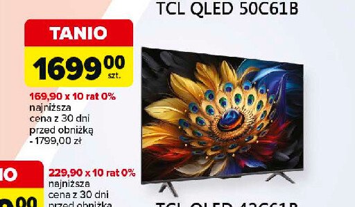 Telewizor qled 43c61b Tcl promocja