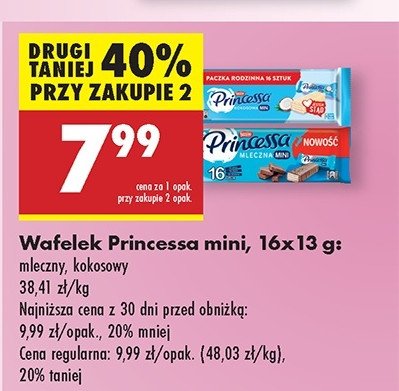 Kokosowa mini Princessa promocja w Biedronka