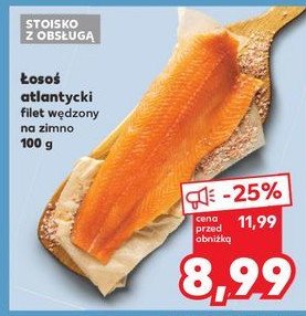 Łosoś atlantycki filet wędzony na zimno promocja