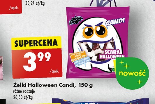 Żelki scary halloween Candi (biedronka) promocja