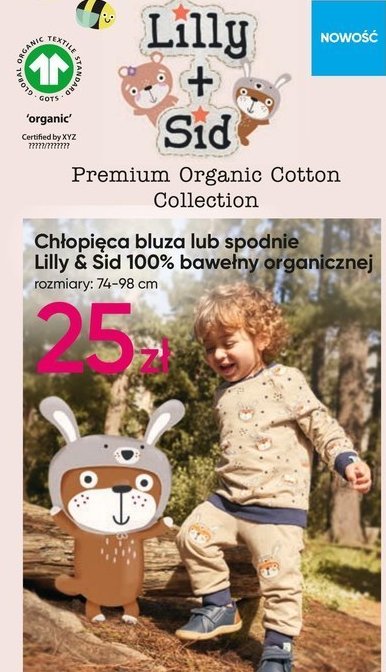Spodnie ch艂opi臋ce lilly & sid 74-98 cm promocja