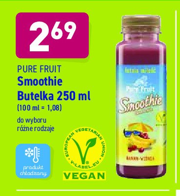 Smoothie banan-wiśnia Pure fruit promocja