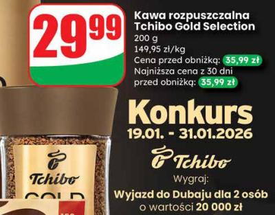 Kawa rozpuszczalna Gold Selection promocja w Dino
