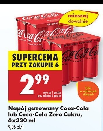 Napoj Coca-cola zero promocja