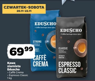 Kawa ziarnista Eduscho Caffè Crema promocja w Netto