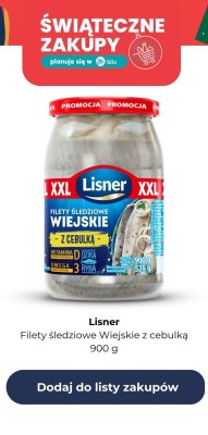 Filety śledziowe Wiejskie z cebulką, 900 g promocja w Lidl