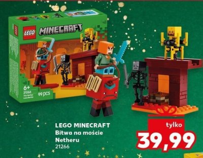 Klocki MINECRAFT Bitwa na moście Netheru 21266 promocja w Kaufland