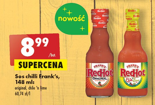 Sos chilli & lime Frank's red hot promocja