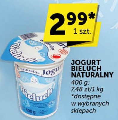 Jogurt Bieluch Naturalny promocja w Euro Sklep