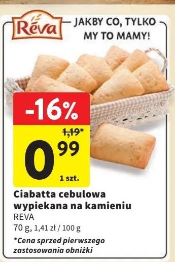 Ciabatta cebulowa Reva promocja