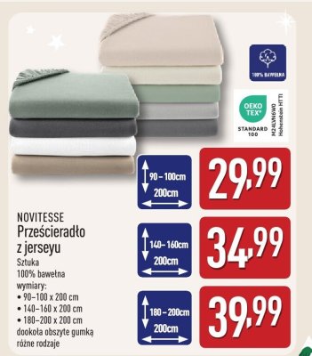 Prześcieradło z jerseyu 140-160x200cm promocja w Aldi