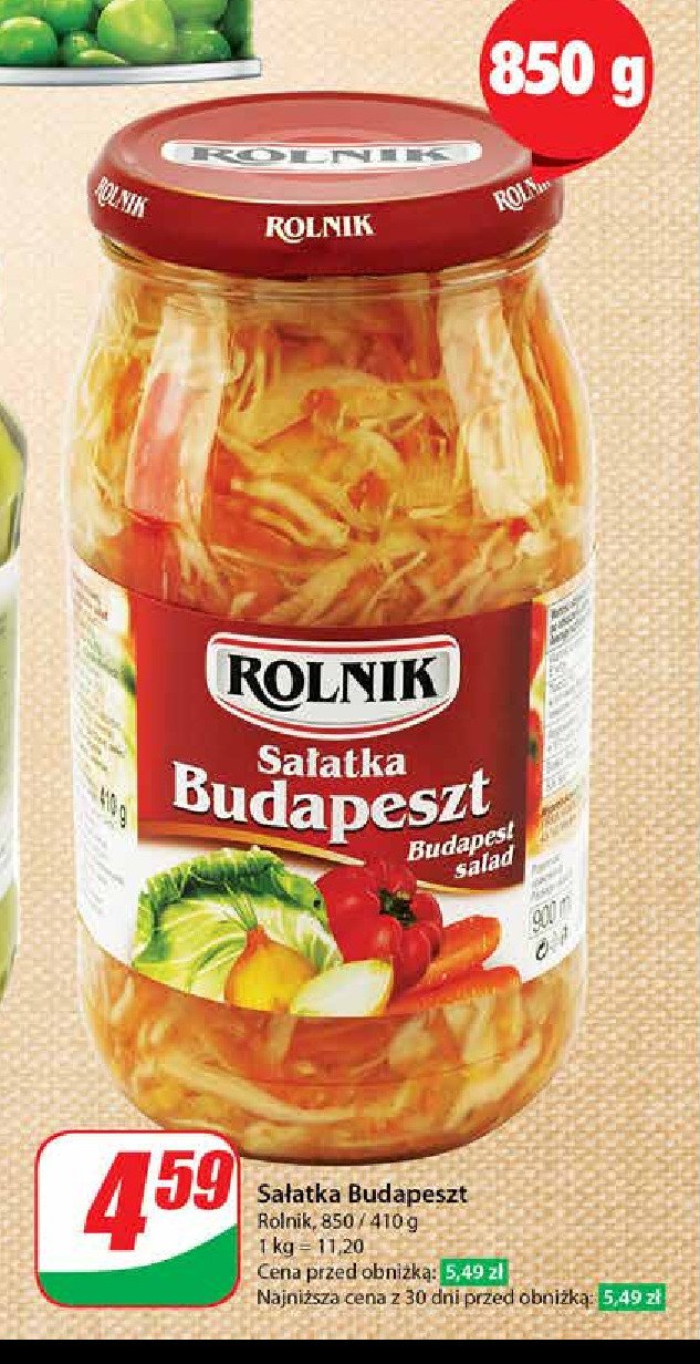 Sałatka budapeszt Rolnik promocja