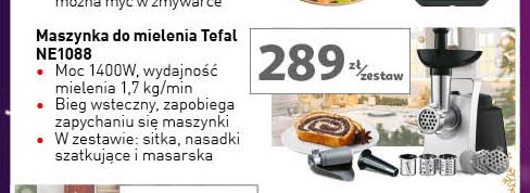 Maszynka do mielenia hv2 ne1088 Tefal promocja w Auchan