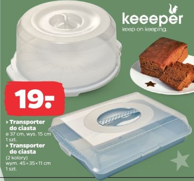 Transporter do ciasta ø 37 cm, wys. 15 cm, 1 szt. promocja w Netto