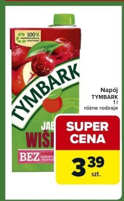 Napój TYMBARK różne rodzaje promocja w Carrefour Express