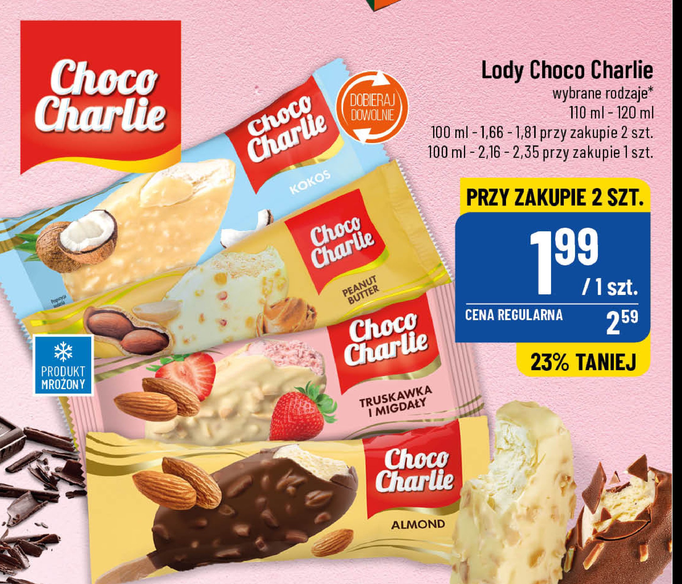 Lód peanut butter Choco charlie promocja