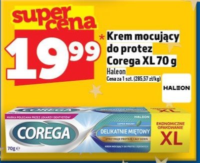 Krem mocujący do protez Corega XL 70 g promocja w TOPAZ