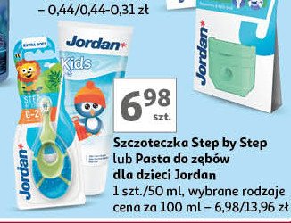 Pasta do mycia zębów mlecznych kids 0-5 lat pingwin Jordan promocja