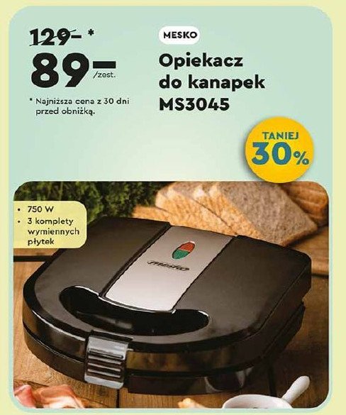 Opiekacz do kanapek ms 3045 Mesko-agd promocja