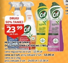 Spray do czyszczenia kuchni Cif cleanboost promocja