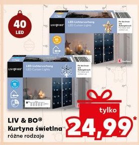 Kurtyna świetlna 40 led Liv & bo promocja w Kaufland