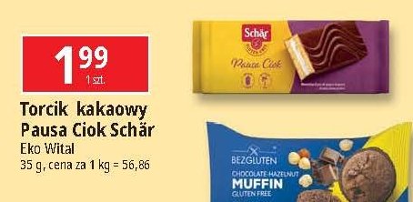 Baton bezglutenowy pausa ciok Schar promocja