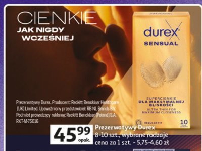Prezerwatywy Durex promocja w Auchan