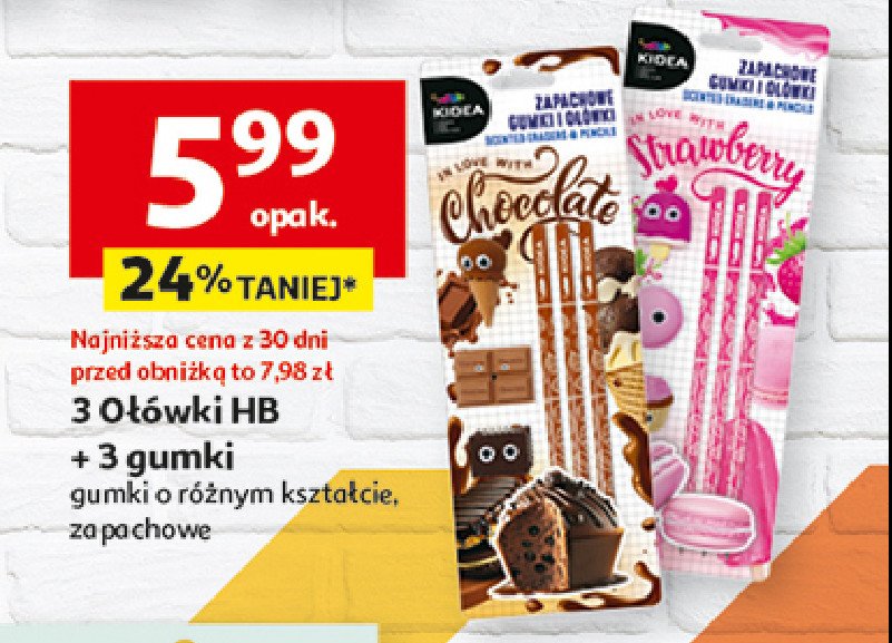 O艂贸wki hb + gumki zapachowe czekolada Kidea promocja