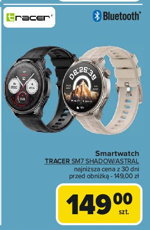 Smartwatch sm7 gp Tracer promocja w Carrefour