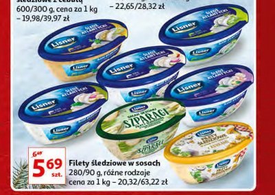Filety śledziowe w sosie śmietanowym z kurkami Lisner promocja