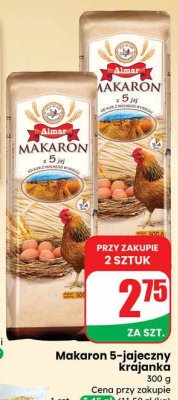 Makaron 5-jajeczny krajanka  promocja w Dino