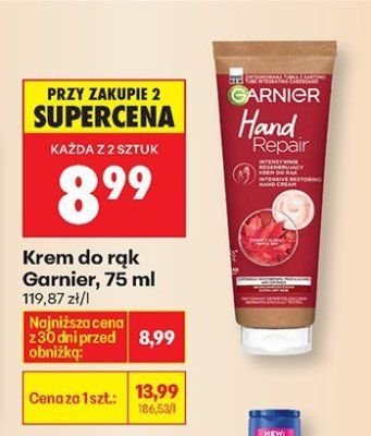 Krem do rąk Garnier, 75 ml promocja w Biedronka