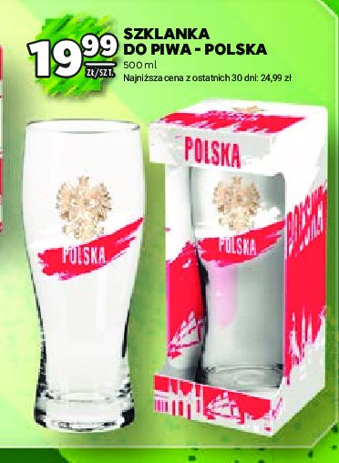 Szklanka do piwa polska 500 ml promocja