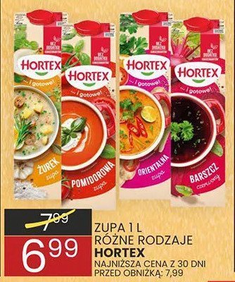 Zupa 1l różne rodzaje Hortex promocja w Wafelek