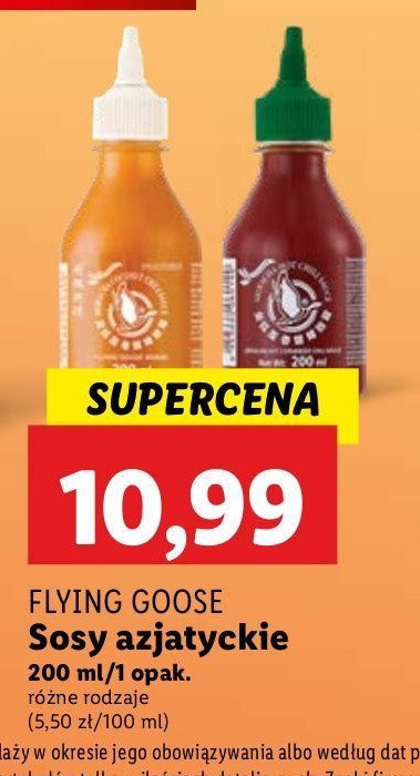 Sos sriracha mayoo kremowy chili Flying goose promocja