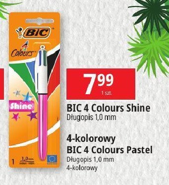 Długopis shine 1.0 mm Bic 4 colours promocja