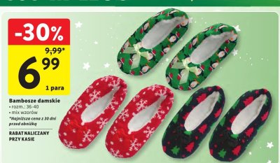 Bambosze damskie promocja w Intermarche