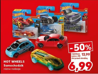 Samochodzik HOT WHEELS różne rodzaje promocja w Kaufland