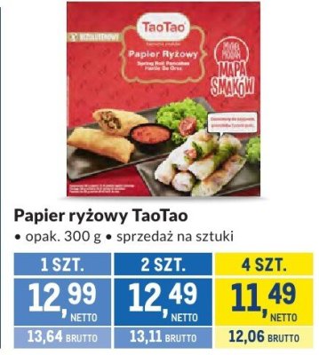 Papier ryżowy TaoTao promocja w Makro