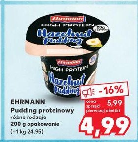 Pudding o smaku orzechowym Ehrmann high protein promocja