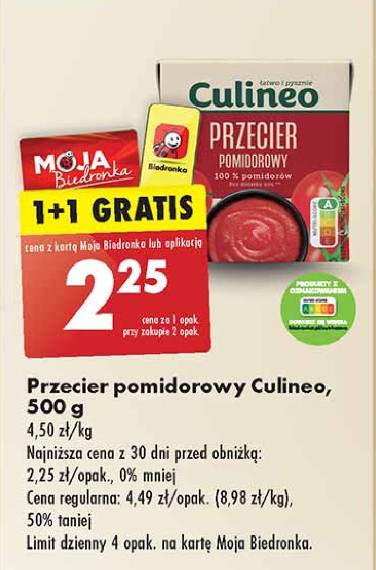 Przecier pomidorowy Culineo promocja