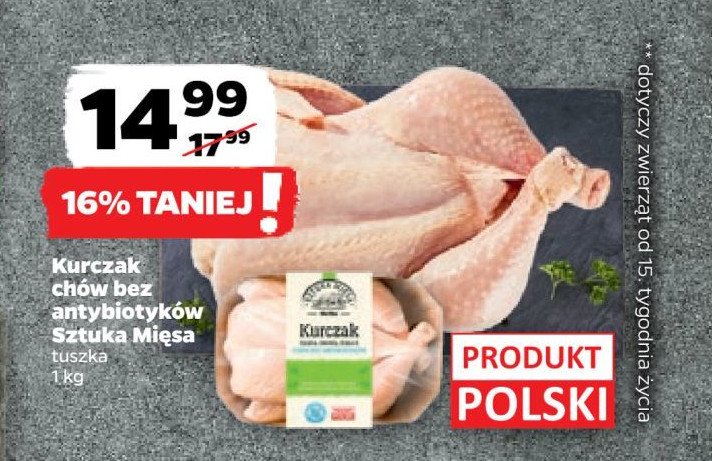 Kurczak bez antybiotyków SZTUKA MIĘSA NETTO promocja