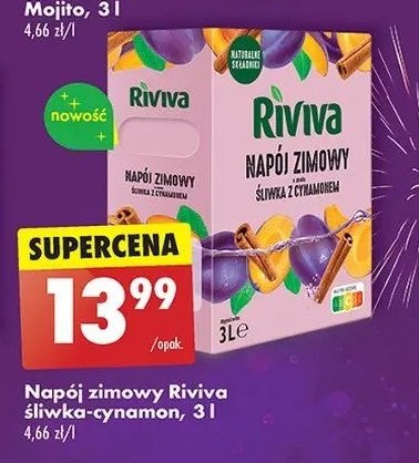 Napój zimowy śliwka-cynamon Riviva promocja