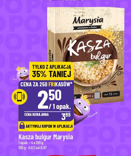 Kasza bulgur Marysia promocja