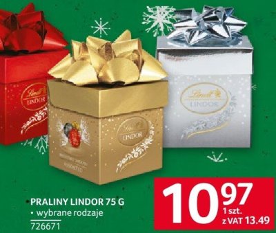 Praliny Lindor 75 g wybrane rodzaje Lindt promocja w Selgros