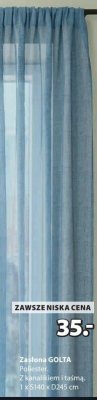 Zasłona GOLTA promocja w Jysk