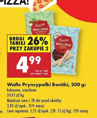 Wafelki kokosowe Bonitki promocja