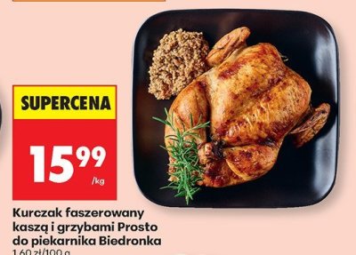 Kurczak faszerowany kaszą i grzybami Prosto do piekarnika  promocja w Biedronka