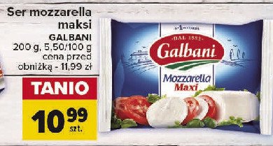 Ser mozzarella maxi Galbani promocja